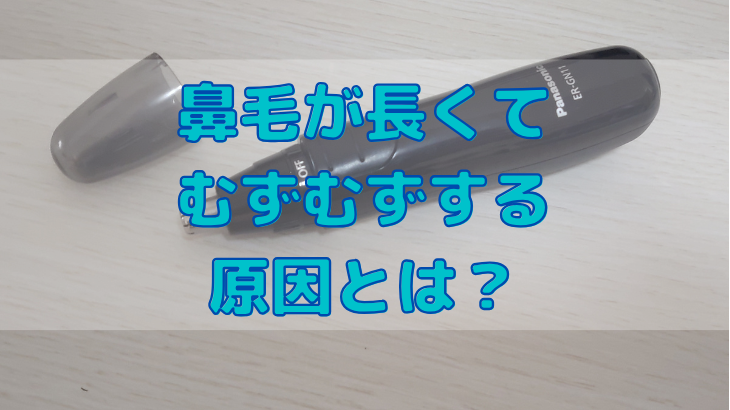 鼻毛が長くてむずむずする原因とは